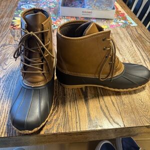 Saddlebred Tan Quinn Outdoor Rain Snow Duck Boots Men’s Size 11M Great Cond